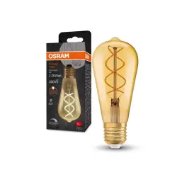 1906 EDISON 4W 2000K Filamanlı Dimli E27 LED Ampul - 1