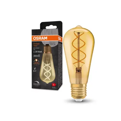 1906 EDISON 4W 2000K Filamanlı Dimli E27 LED Ampul - 1