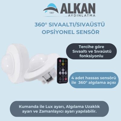 360° Sıvaaltı/Sıvaüstü Opsiyonel Sensör - 1