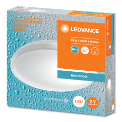 Ceiling Round 325mm SEN 24W 840 IP44 Ses Sensörlü Sıva üstü Armatür - LEDVANCE