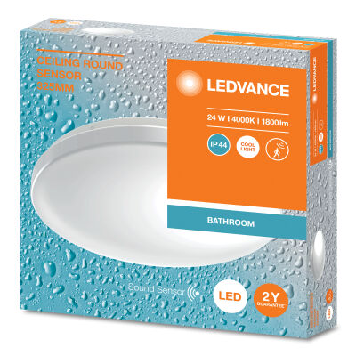 Ceiling Round 325mm SEN 24W 840 IP44 Ses Sensörlü Sıva üstü Armatür - 1