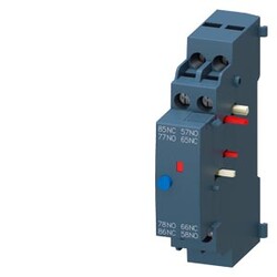 3RV2 AKSESUARI AŞIRI AKIM VE KISA DEVRE İHBARI İÇİN ALAERM ŞALTERİ 2NO+2NC - SIEMENS