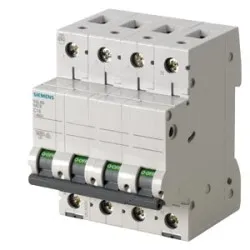 5SL6 C TİPİ 3P+Nx63A 6kA NÖTR KESMELİ TRİFAZE OTOMAT - SIEMENS
