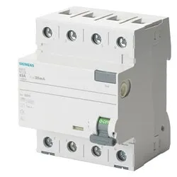 5SV3 SERİSİ A TİPİ KAÇAK AKIM KORUMA RÖLESİ 40A 400V 30mA 3FAZ+NÖTR 70mm 10 kA - 1