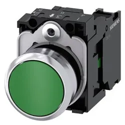 Sirius ACT Metal Komple Yay Dönüşlü Butonlar Yeşil-CP - SIEMENS